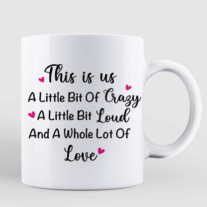 Pretty Besties Standing On The Road Personalized Mug