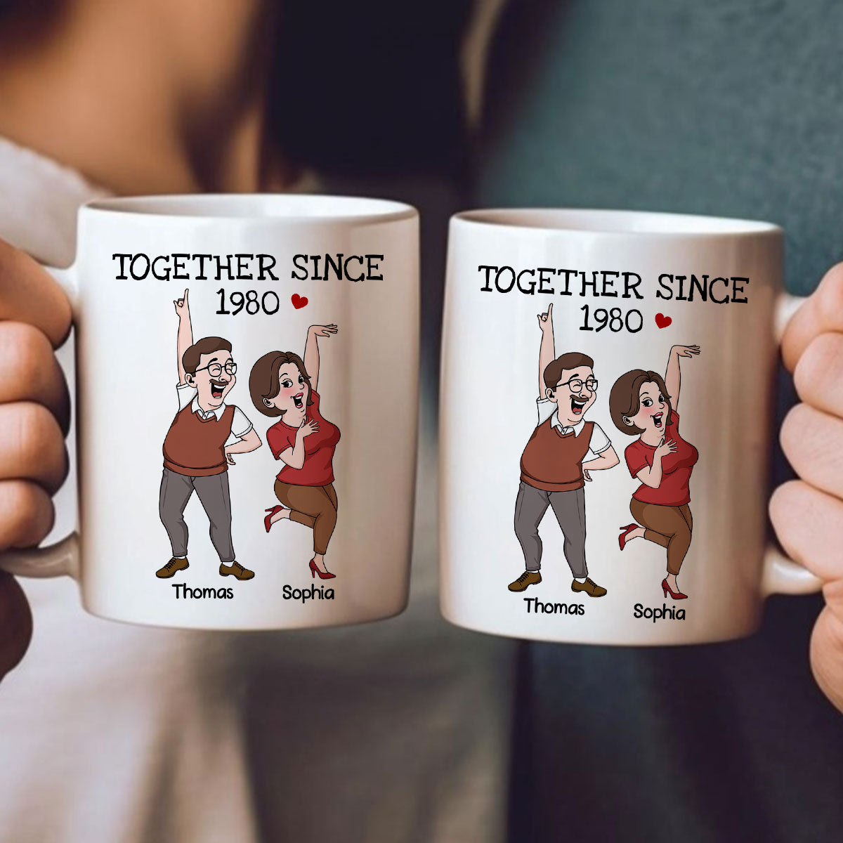 Funny Couple Together Since Personalized Mug, Anniversary Gift For Him, For Her
