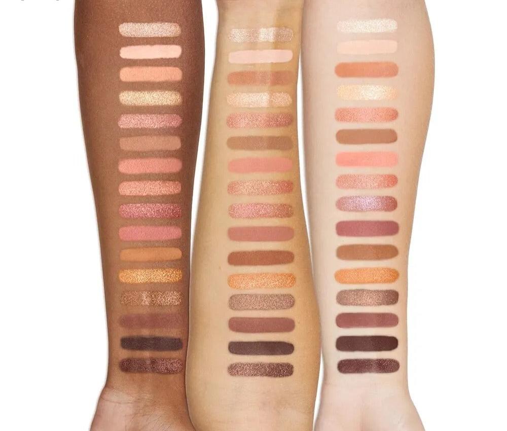 Popfeel 16-Shade Eyeshadow Palette Coral Color Scheme With Pearl & Matte Finishes