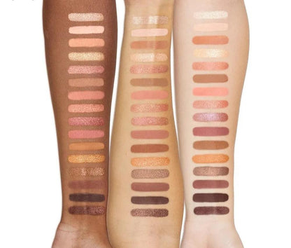 Popfeel 16-Shade Eyeshadow Palette Coral Color Scheme With Pearl & Matte Finishes