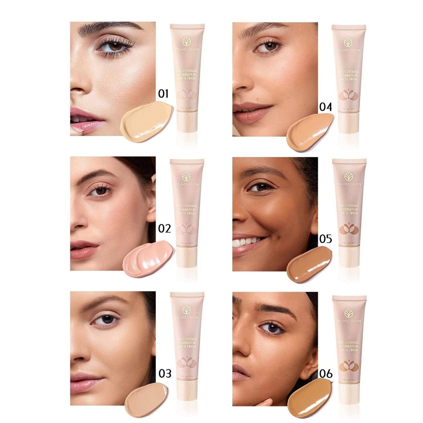 Young Vision Liquid Luminous Foundation | Full Coverage & Matte Finish