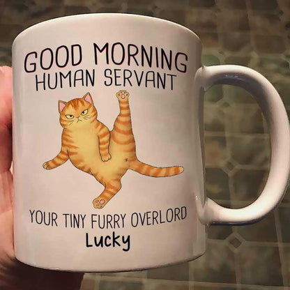 Sassy Cats Happy Father's Day Human Servant Personalized Mug