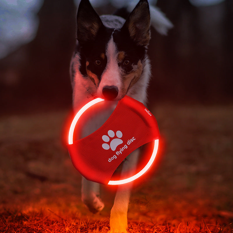 Glowing Led Flying Dog Disc