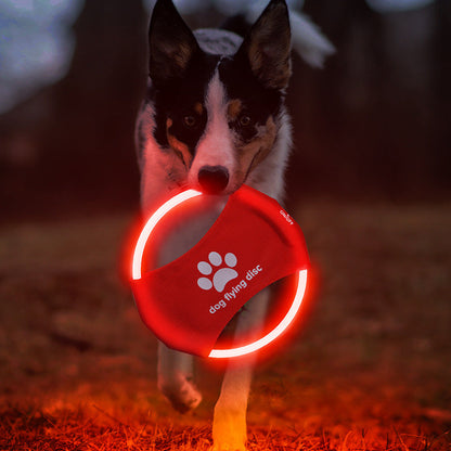 Glowing Led Flying Dog Disc