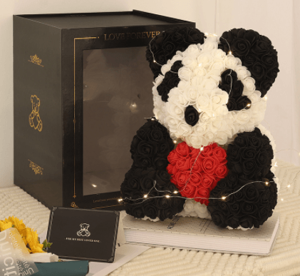 Valentine Foam Forever Rose Teddy Bear