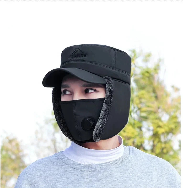 3 In 1 Thermal Face Mask Earmuffs Cap