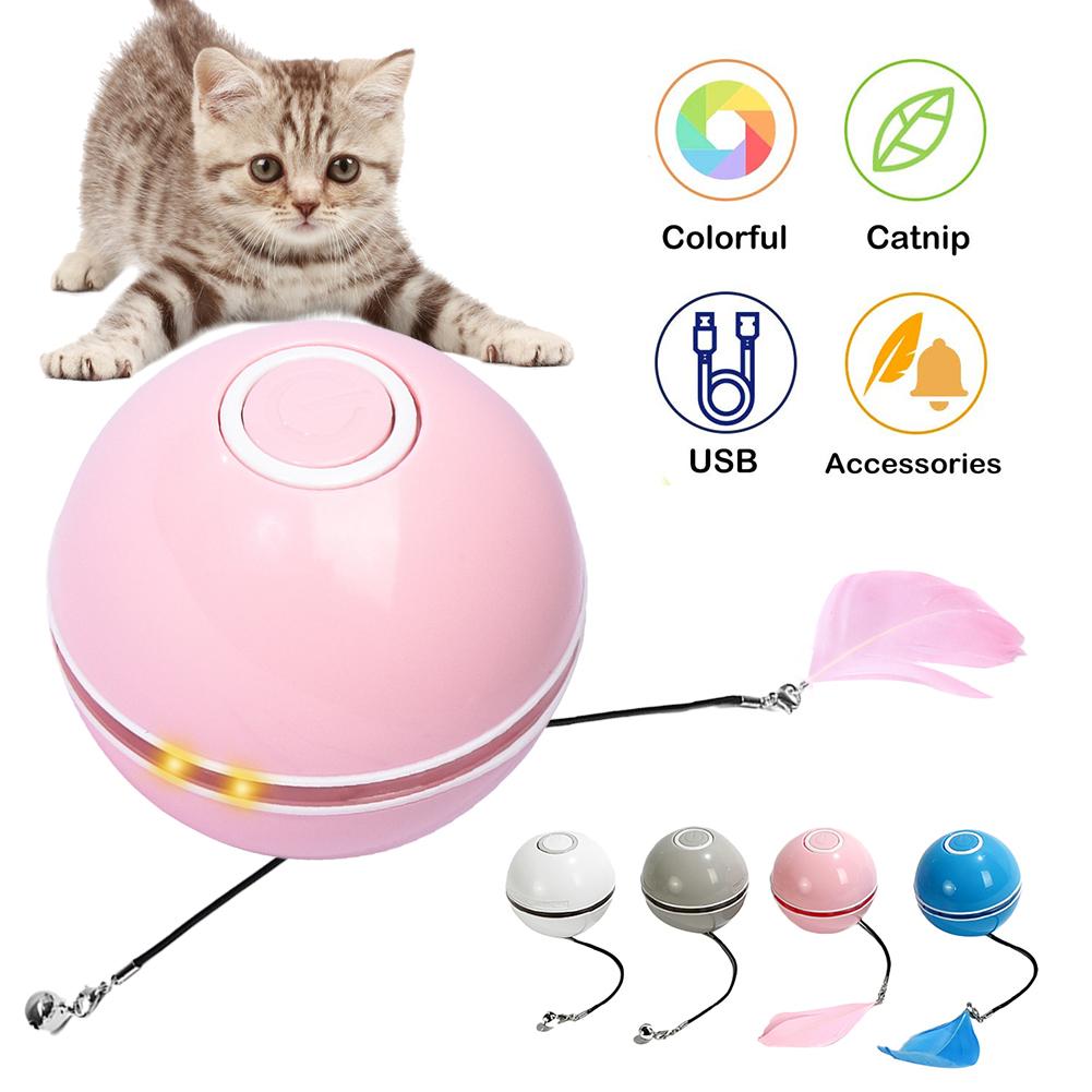 LED Laser Rolling Ball Interactive Electronic Cat Toy