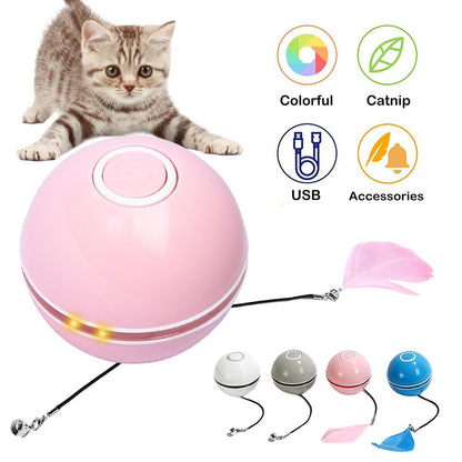 LED Laser Rolling Ball Interactive Electronic Cat Toy