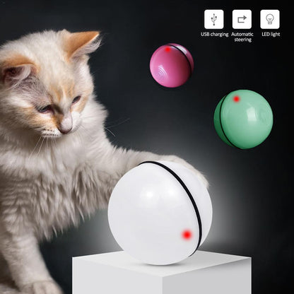 LED Laser Rolling Ball Interactive Electronic Cat Toy