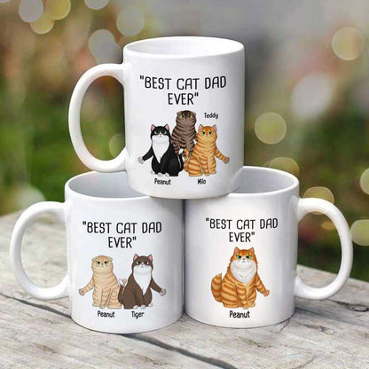 Best Cat Dad Ever Sassy Cats Personalized Mug