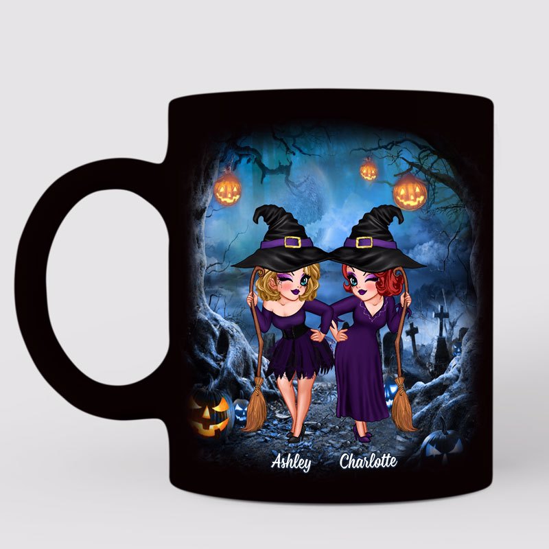 Night Halloween Doll Best Friends Personalized Mug