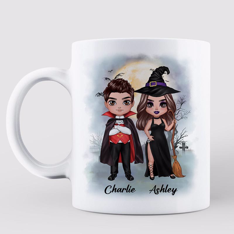 Doll Couple When We're Together Every Night Is Halloween Personalized Mug