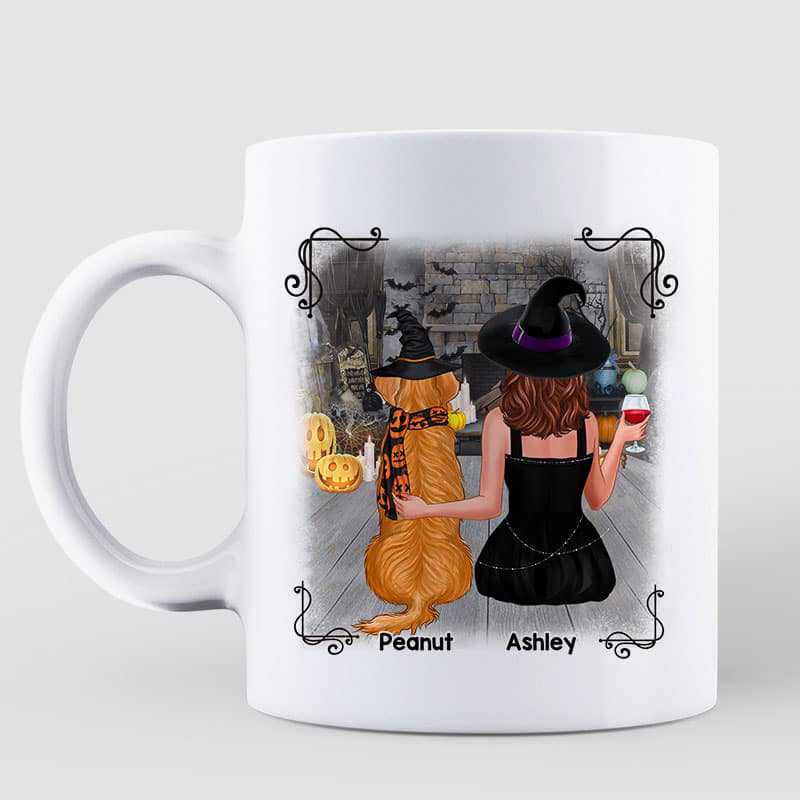 Life Is Better With Dogs Halloween Personalized Mug