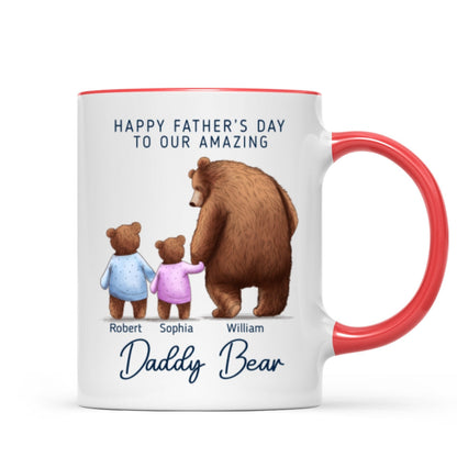 Happy Father's Day To Amazing Daddy Bear Personalized Mug