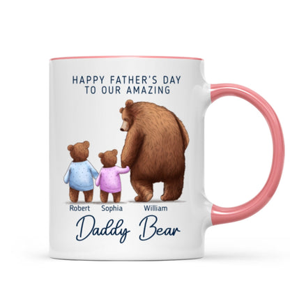 Happy Father's Day To Amazing Daddy Bear Personalized Mug