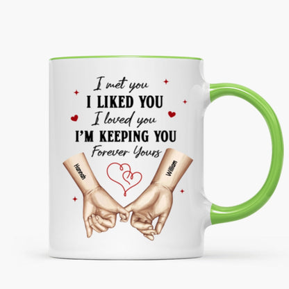Personalized Couple Pinky Promise Hands, Gift, Anniversary Gift for Couples
