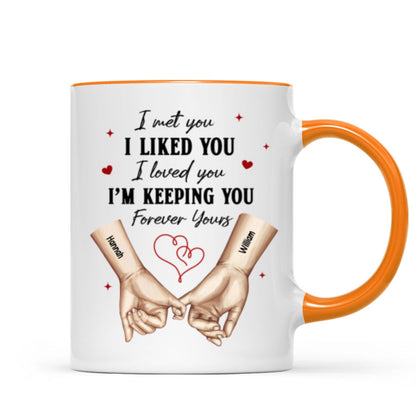 Personalized Couple Pinky Promise Hands, Gift, Anniversary Gift for Couples
