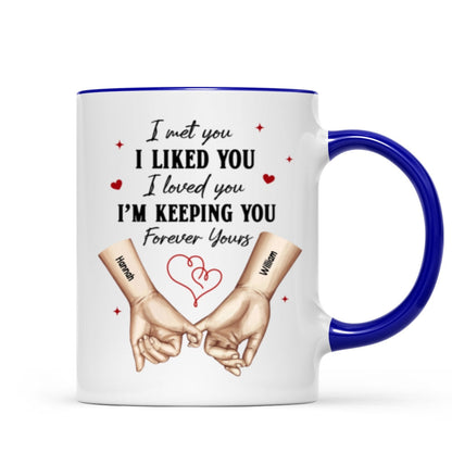 Personalized Couple Pinky Promise Hands, Gift, Anniversary Gift for Couples