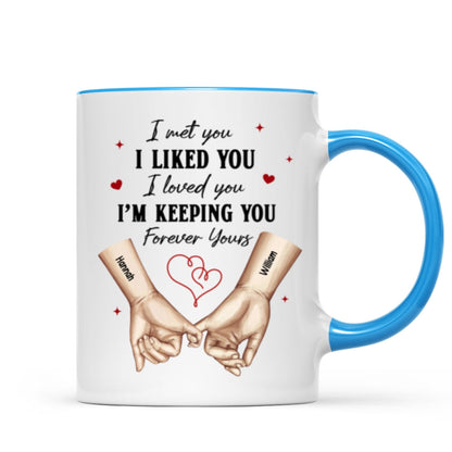 Personalized Couple Pinky Promise Hands, Gift, Anniversary Gift for Couples