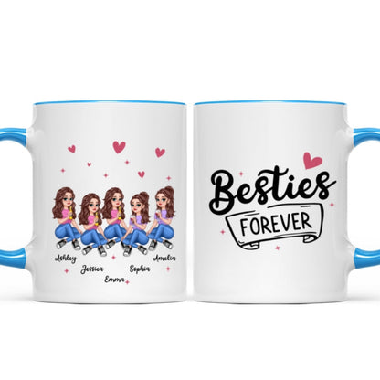No Greater Gift Than Sisters Besties Pretty Cartoon Girls Personalized Mug
