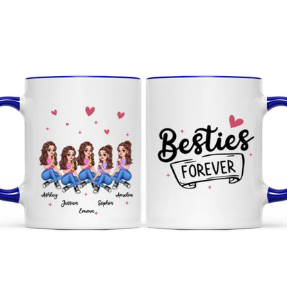 No Greater Gift Than Sisters Besties Pretty Cartoon Girls Personalized Mug