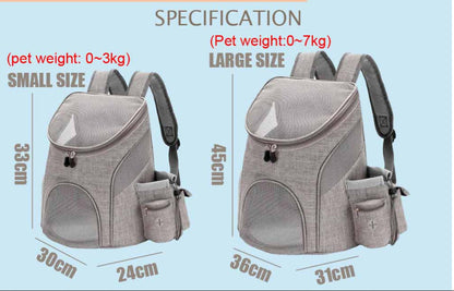 Small Pet Mesh Backpack