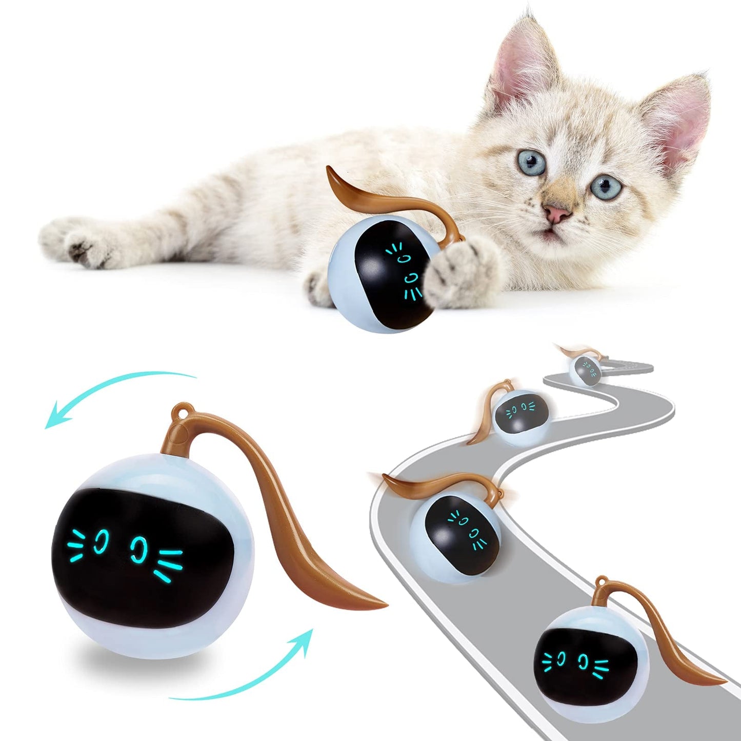 Electronic Led Cat Ball