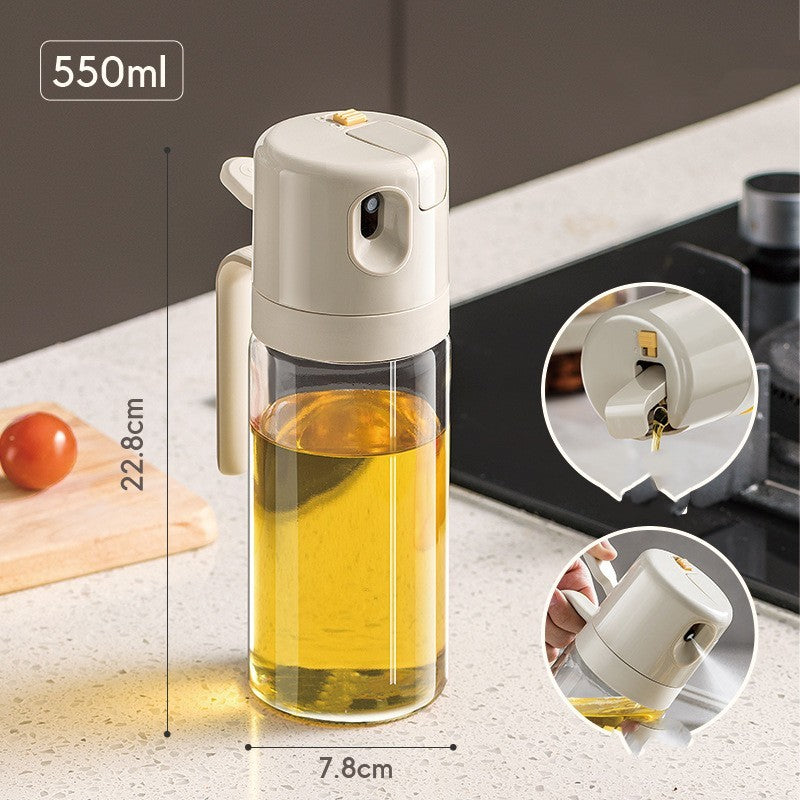 2 In 1 Oil Sprayer Bottle Bbq Cooking Oil Dispenser Olive
