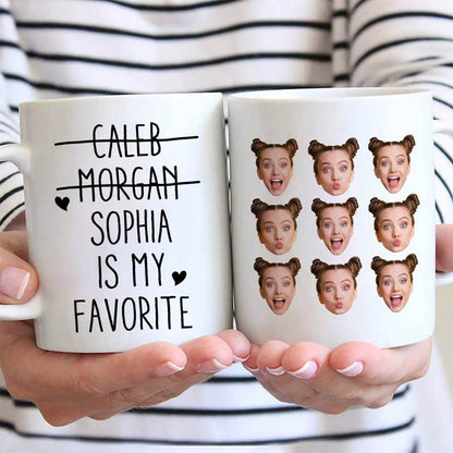 My Favorite Funny Custom Face Personalized Mug