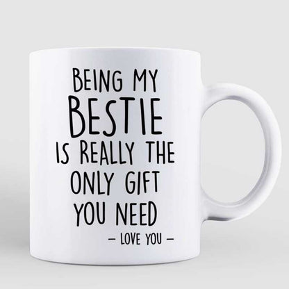 Doll Selfie Besties Pink Tone Personalized Mug