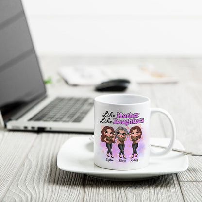 Pretty Sassy Girl Like Mother Like Daughter Gift For Mom Personalized Mug