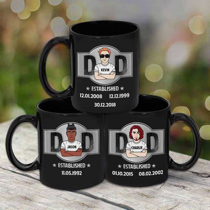 Dad Established Kids Birthday Father's Day Gift Personalized Mug