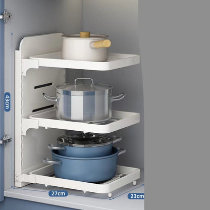 Multi-Layer Under Sink Kitchen Pot Rack