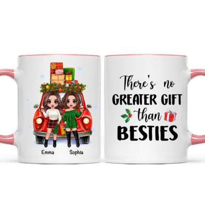 Christmas Gift Car Best Friends Sisters Personalized Mug