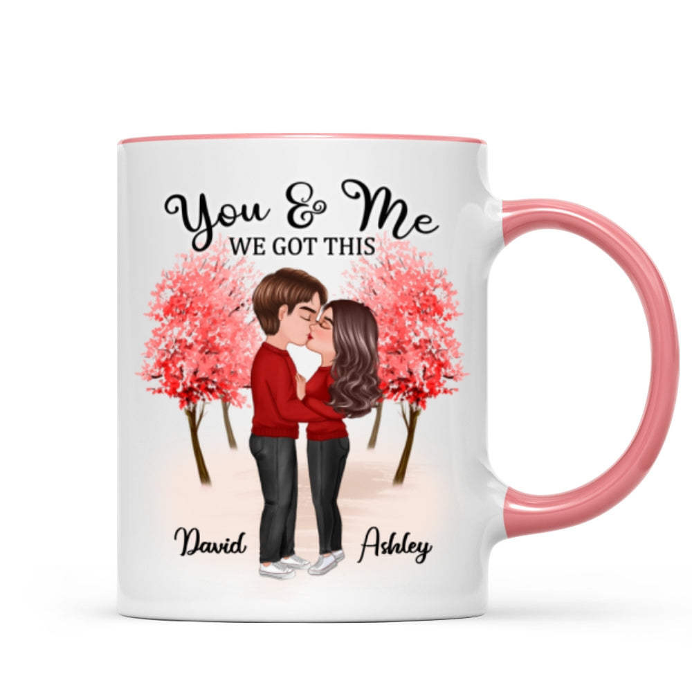 Together Since Couple Kissing Under Tree Valentine's Day Anniversary Gift Personalized Mug