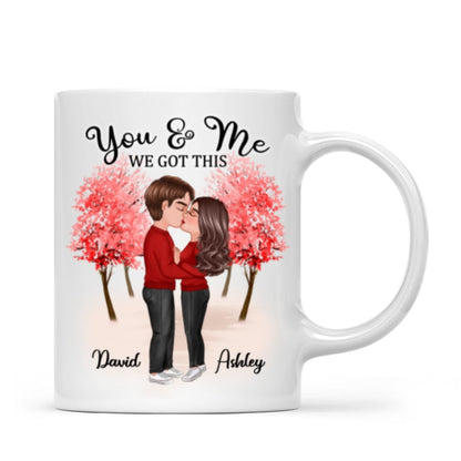 Together Since Couple Kissing Under Tree Valentine's Day Anniversary Gift Personalized Mug