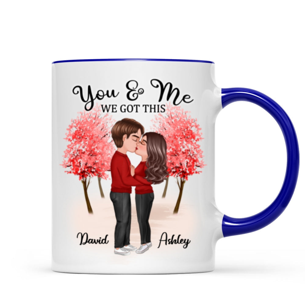 Together Since Couple Kissing Under Tree Valentine's Day Anniversary Gift Personalized Mug