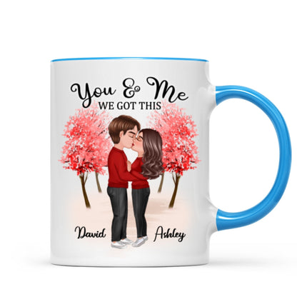 Together Since Couple Kissing Under Tree Valentine's Day Anniversary Gift Personalized Mug