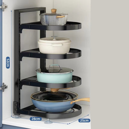 Multi-Layer Under Sink Kitchen Pot Rack