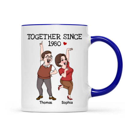 Funny Couple Together Since Personalized Mug, Anniversary Gift For Him, For Her
