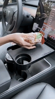 3 In 1 Adjustable Car Cup Tray With Phone Holder
