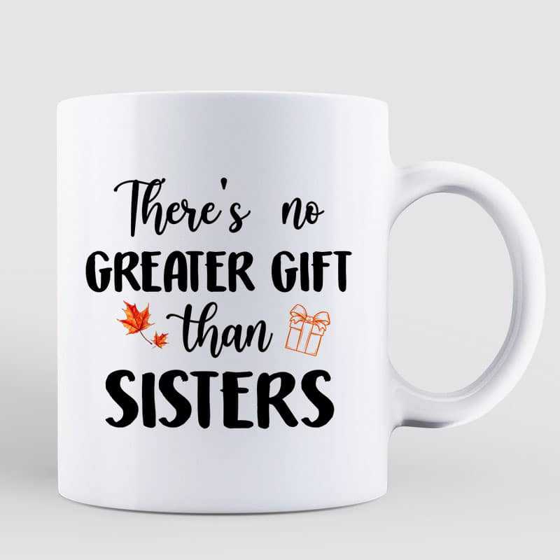 Best Friends Sister Pumpkin Head In Patch Personalized Mug