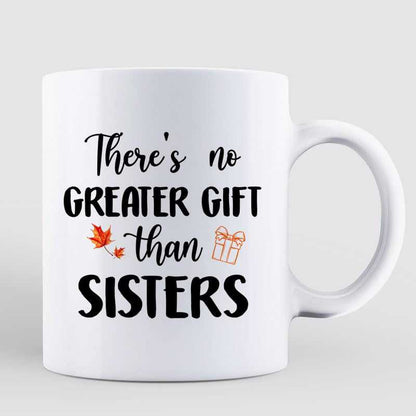 Best Friends Sister Pumpkin Head In Patch Personalized Mug