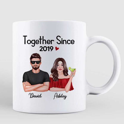 Couple Together Since Gift For Him For Her Personalized Mug