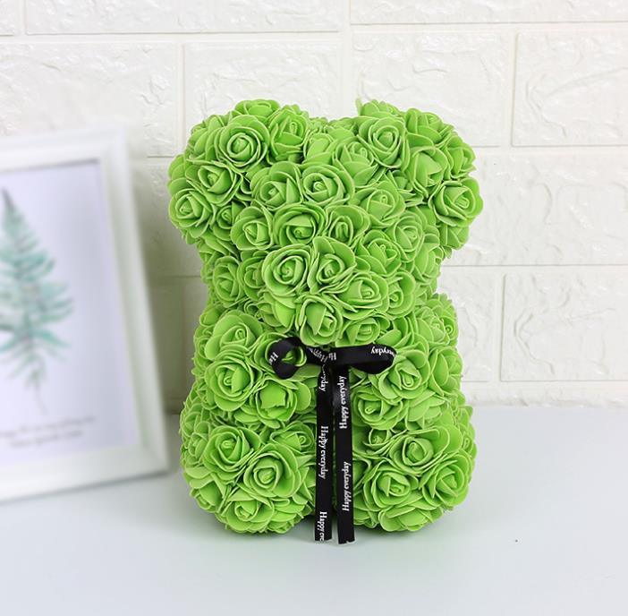 Valentine Foam Forever Rose Teddy Bear