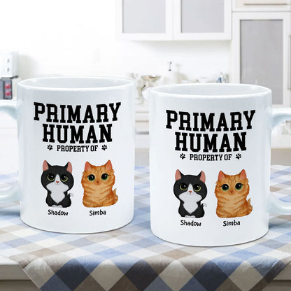 Spare Human Primary Human Funny Gift For Dog Lover or Cat Lover Personalized Mug