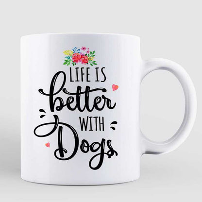 Summer Life Is Better With Dog Personalized Mug