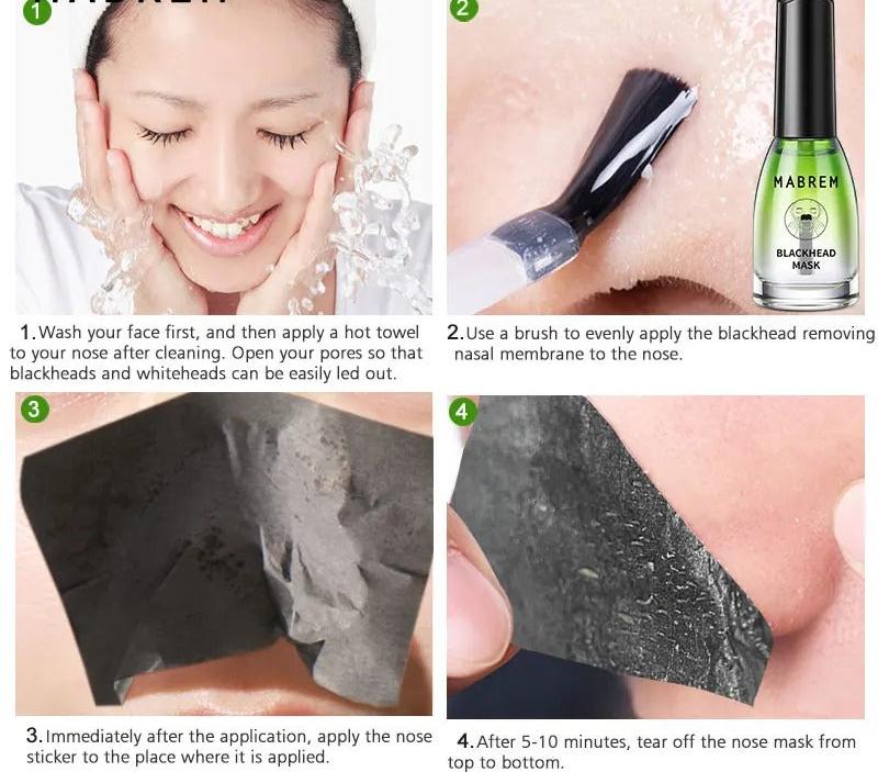 Blackhead Remover Nose Mask Shrink Pores, Oil Control & Acne Removal, Smooth Skin