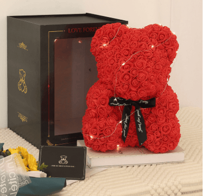 Valentine Foam Forever Rose Teddy Bear