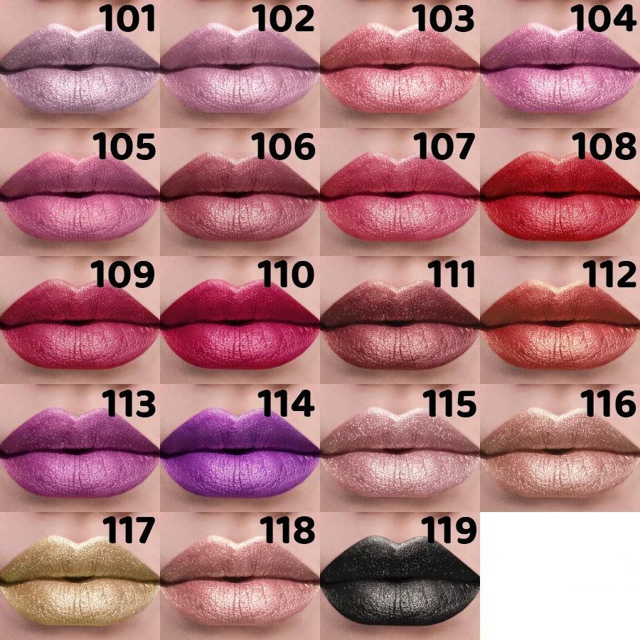 Kafurux Lipstick - Metallic Finish Long-Lasting Lip Color